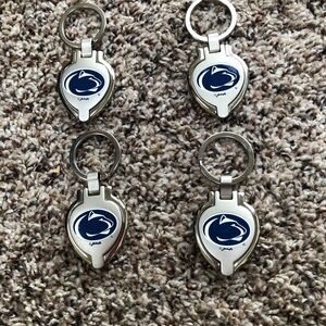 4 Penn State  Nittinny Lions Keychains